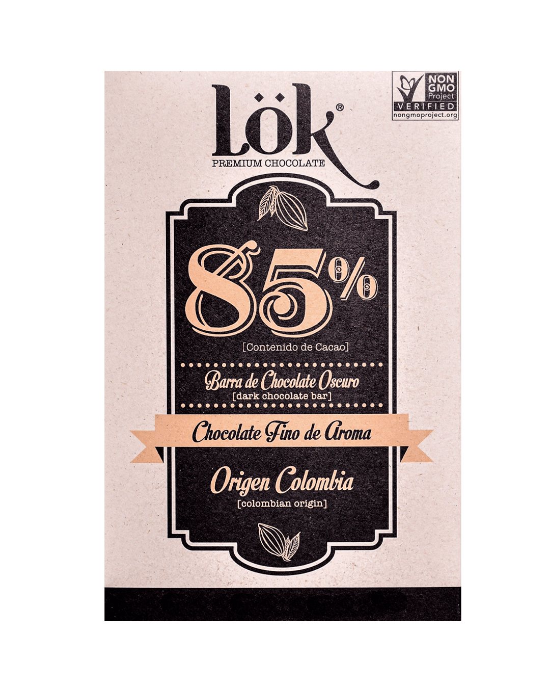 85% Dark Chocolate Bar Premium - Authentic Colombian Flavor