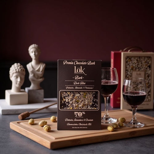Premium 70% Dark Chocolate with Pistachio, Almonds & Peanuts